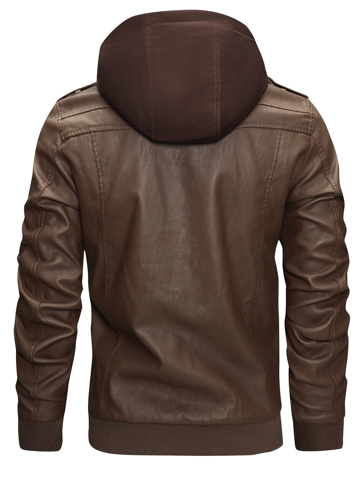 Donovan | Layered Hooded Moto Jacket