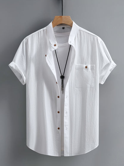 Alaric | Casual Button Short Sleeve Shirt