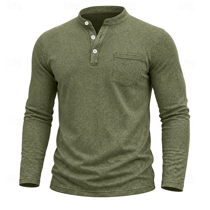 Owen | Classic Henley Long-Sleeve Shirt