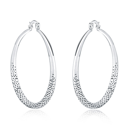 Renata | Textured Statement Hoop Earrings