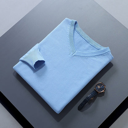Damian | Refined V-Neck Jumper