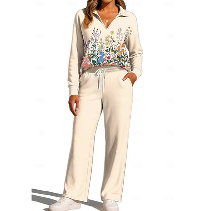 Joanna | Floral Collared Two-Piece Set