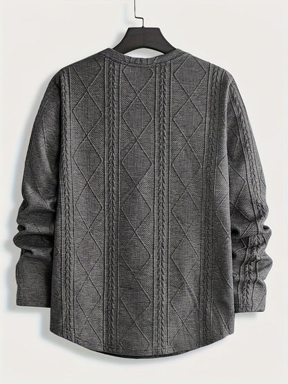 Clifford | Textured Knit-Look Long Sleeve Top