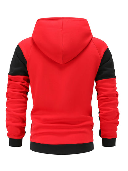 Xavier | Colour Block Zip-Up Hooded Jacket