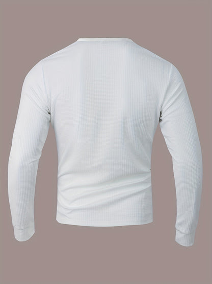 Sawyer | Textured Contrast Henley Shirt