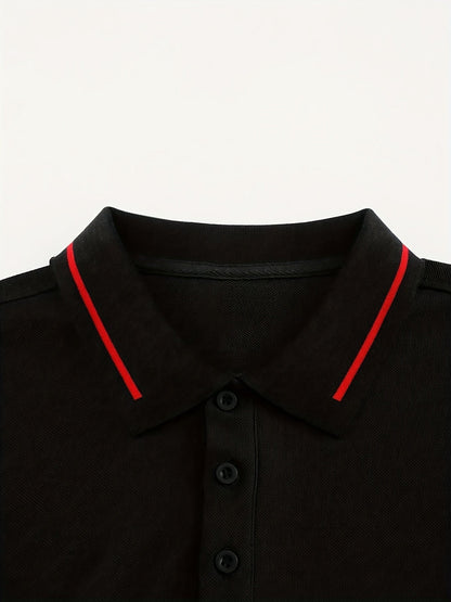 Reginald | Refined Long-Sleeve Polo Shirt