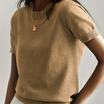 Tabitha | Softly Draped Short-Sleeve Top
