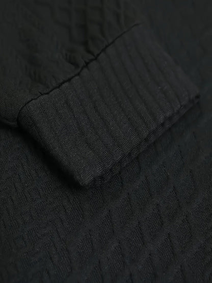 Gabriel | Textured Stand-Collar Jumper