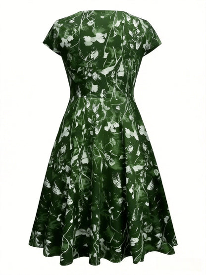 Nadine | Elegant Floral Midi Dress