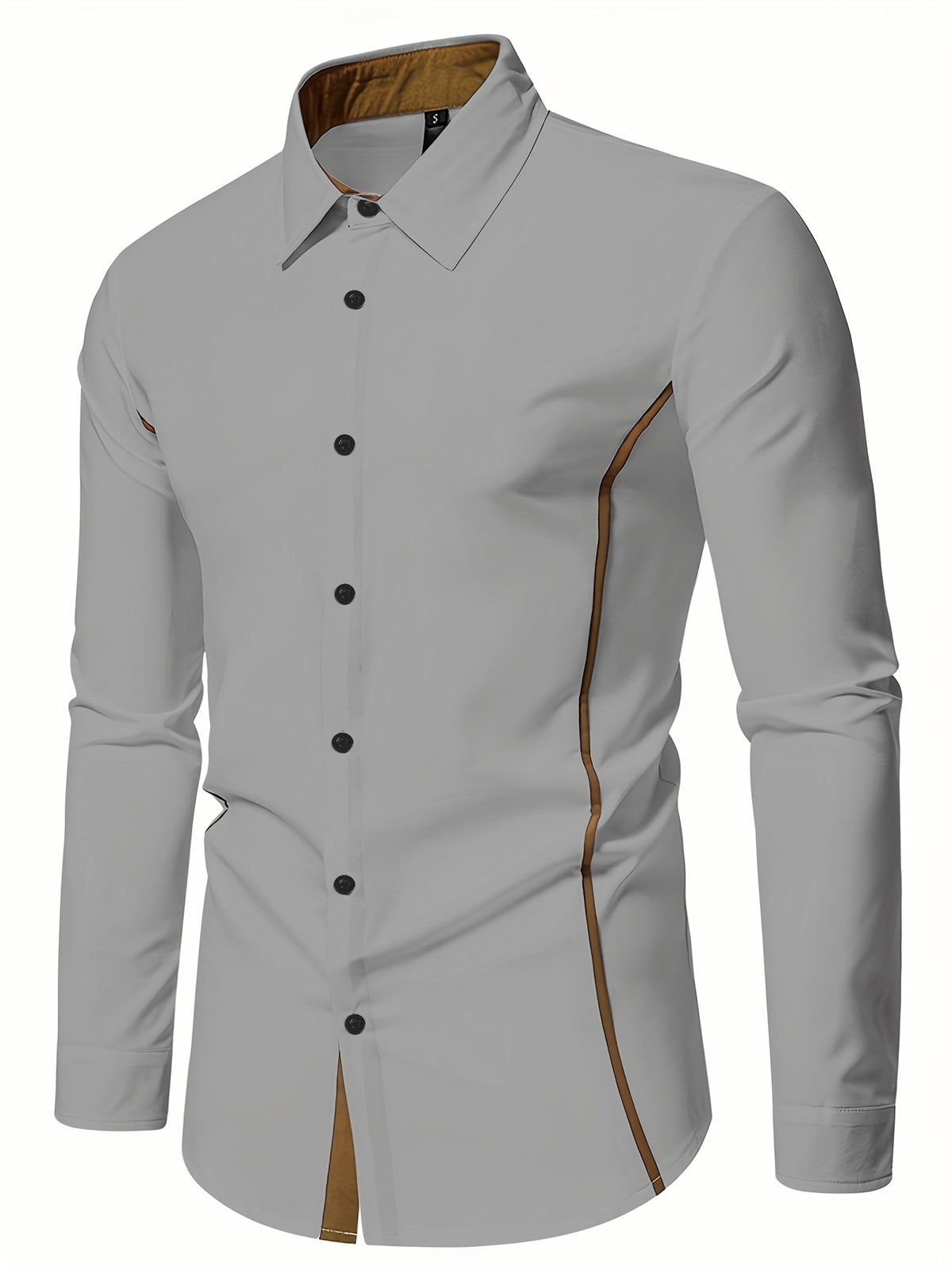 Damon | Contrast-Trim Slim Fit Shirt