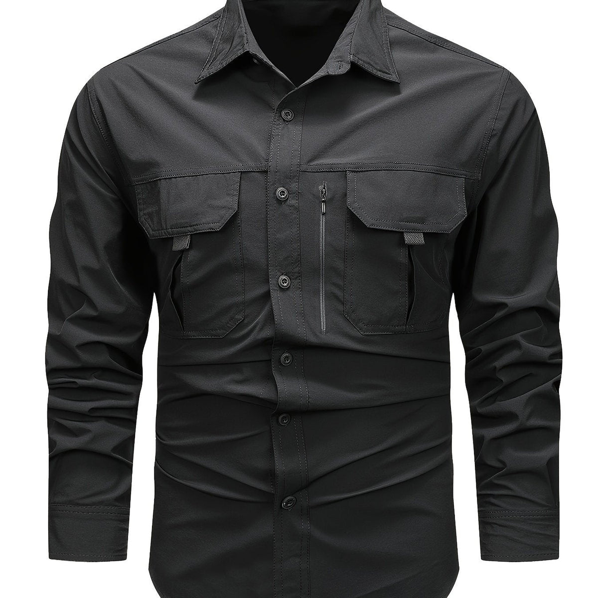 Hollis | Utility Long-Sleeve Cargo Shirt