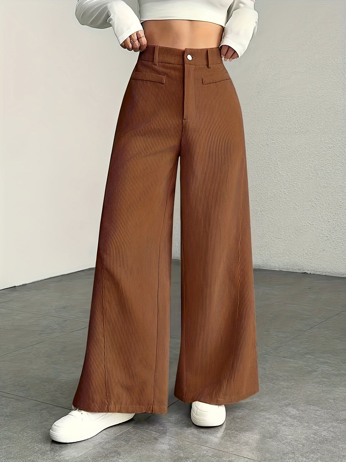 Nora | High-Waisted Wide-Leg Trousers