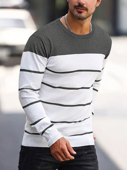 Rory | Colour-Block Striped Pullover