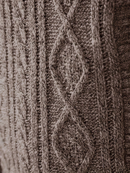 Edmund | Textured Stand-Collar Zip Cardigan
