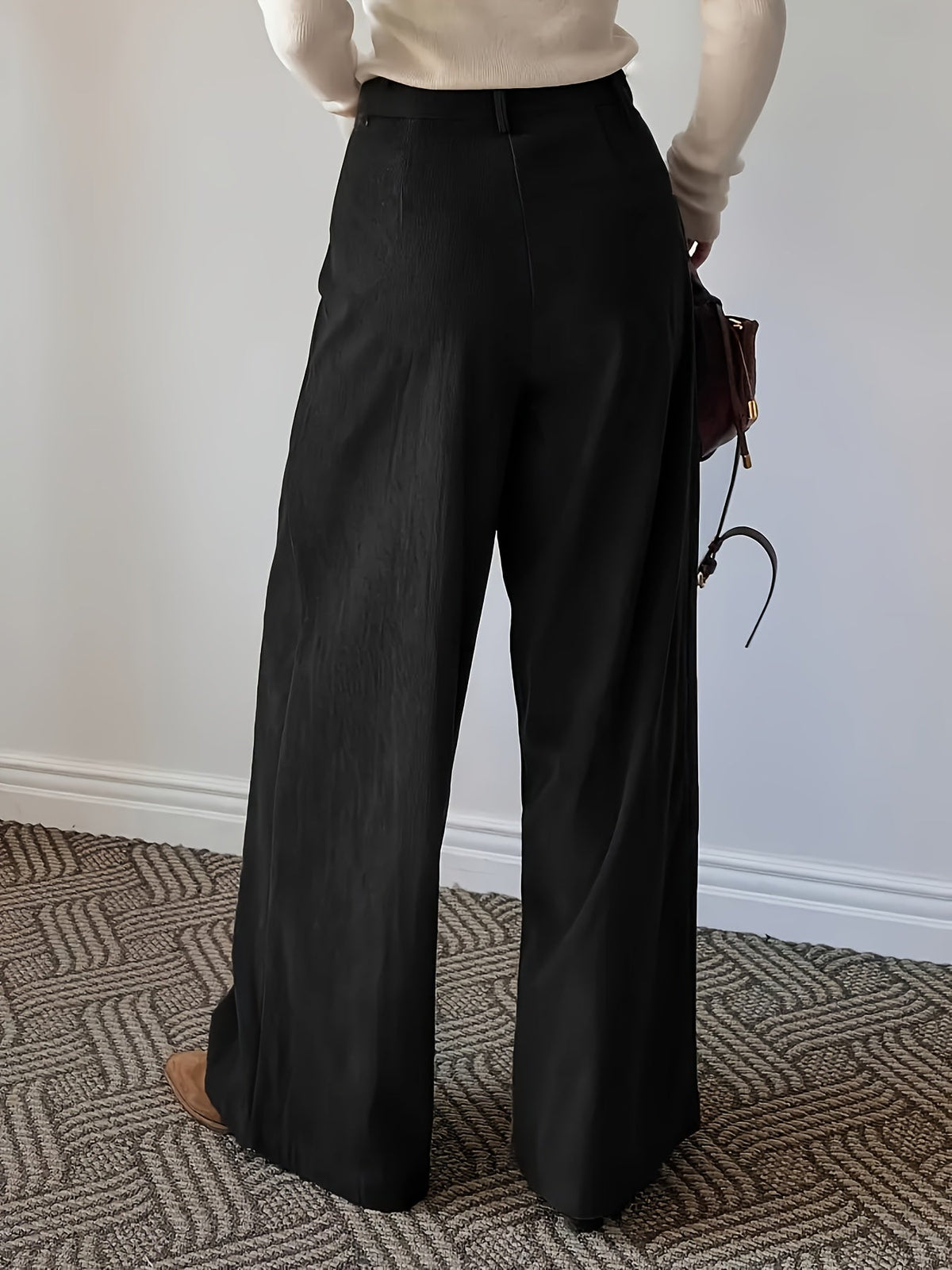 Patricia | Wide-Leg Pleated Trousers