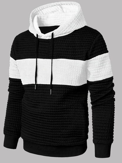 Rutherford | Textured Colour-Block Hoodie
