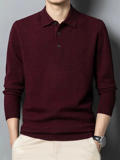 Frederick | Refined Collared Polo Jumper