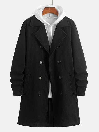 Hugh | Double-Breasted Tailored Overcoat