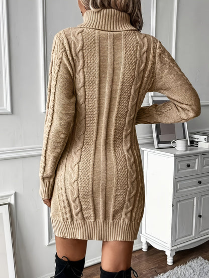 Thea | Cosy Cable-Knit Sweater Dress