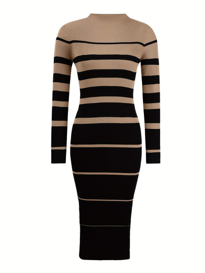 Daphne | Refined Striped Bodycon Dress