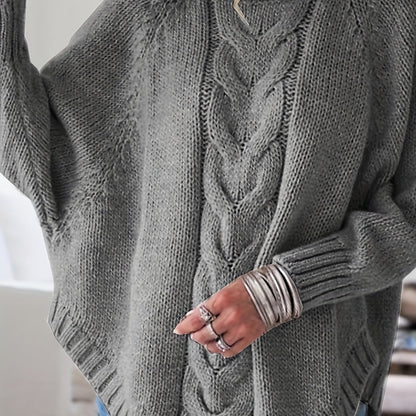 Judith | Cable-Knit High-Neck Sweater