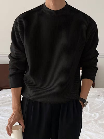Harry | Knitwear Long Sleeve Ribbed Shirt