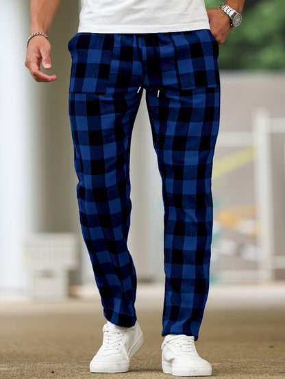 Nathaniel | Relaxed Checked Lounge Trousers