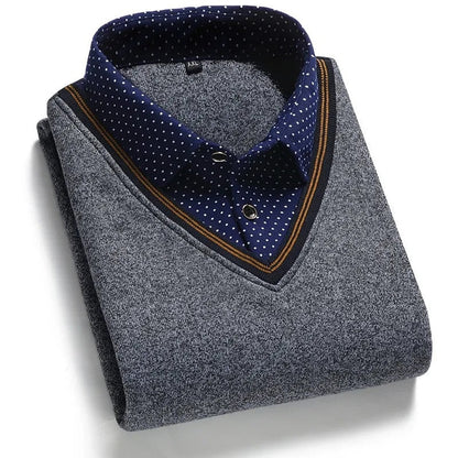 Rufus | Layered Mock-Collar Sweater