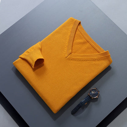 Damian | Refined V-Neck Jumper