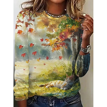 Katherine | Vintage Botanical Print Top