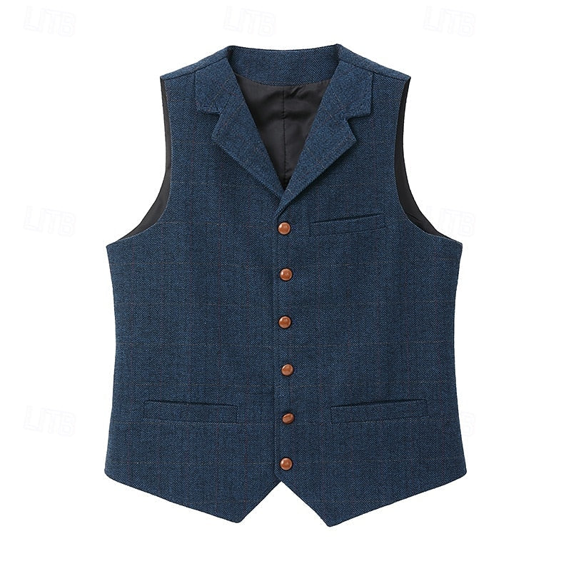 Atticus | Tailored Herringbone Waistcoat