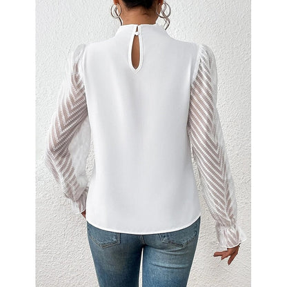 Maribel | Elegant High-Neck Blouse