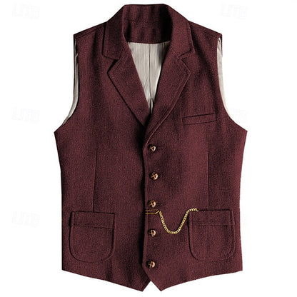 Ezra | Tailored Herringbone Waistcoat