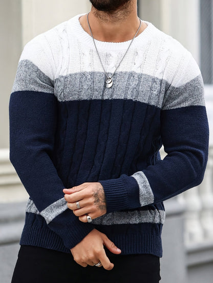 Nigel | Textured Cable-Knit Jumper