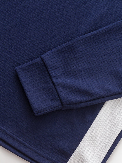 Sawyer | Textured Contrast Henley Shirt