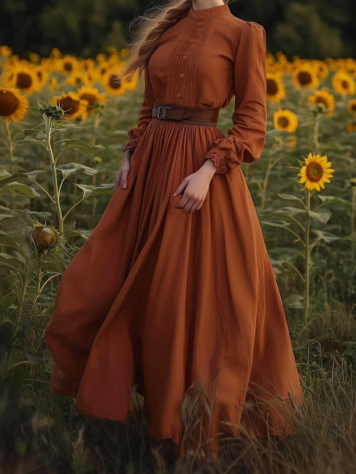 Susannah | Romantic High-Neck Maxi Dress