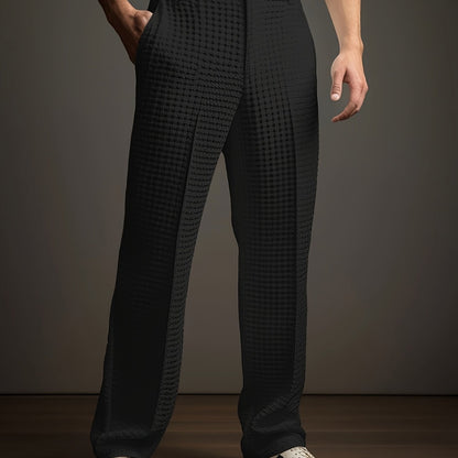 Vaughn | Textured Wide-Leg Trousers