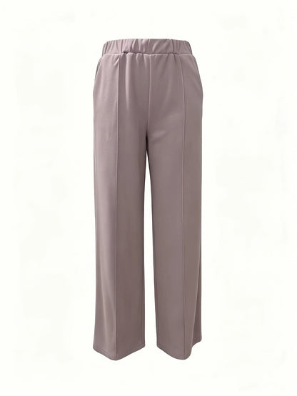 Marlene | High-Waisted Straight-Leg Trousers
