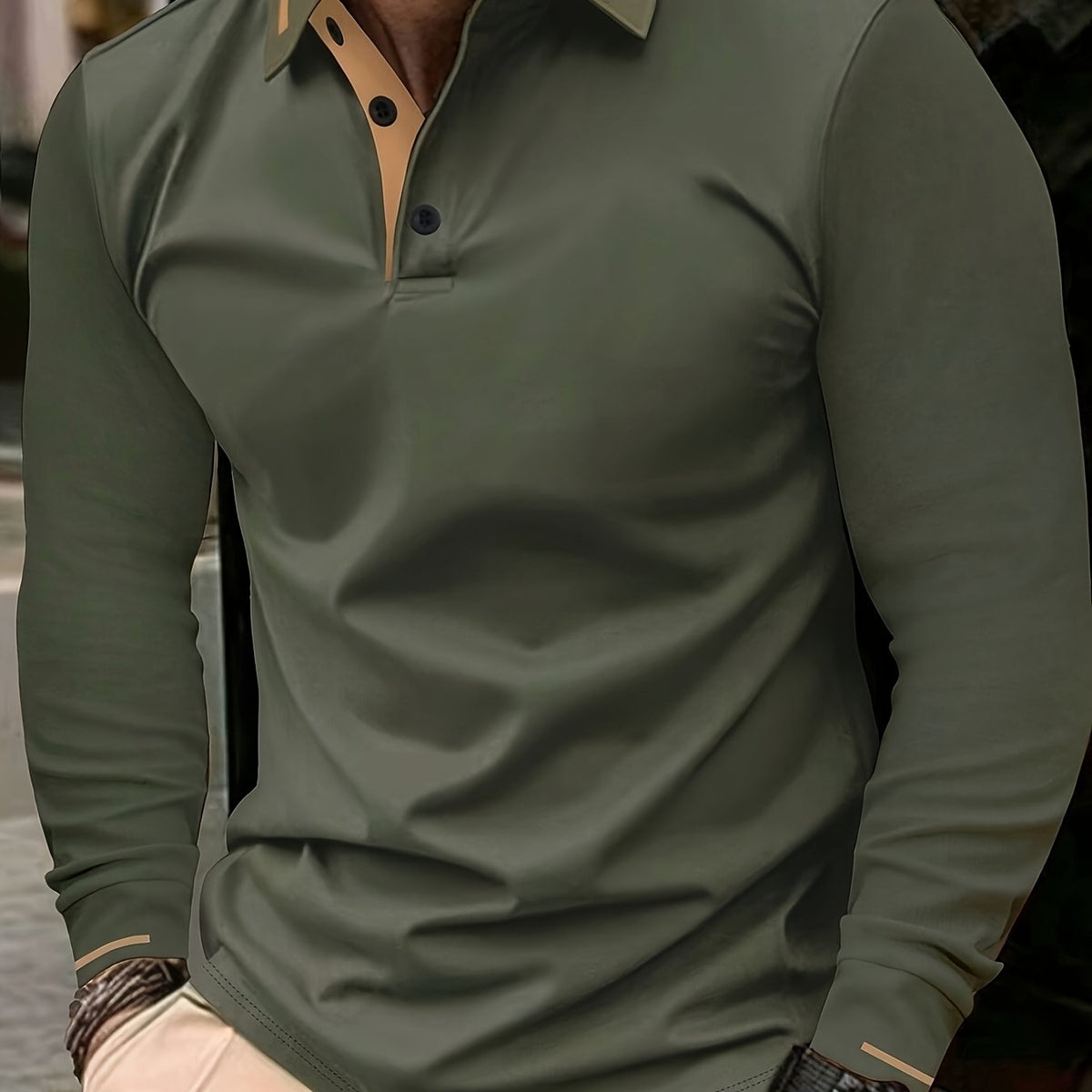 Reginald | Refined Long-Sleeve Polo Shirt