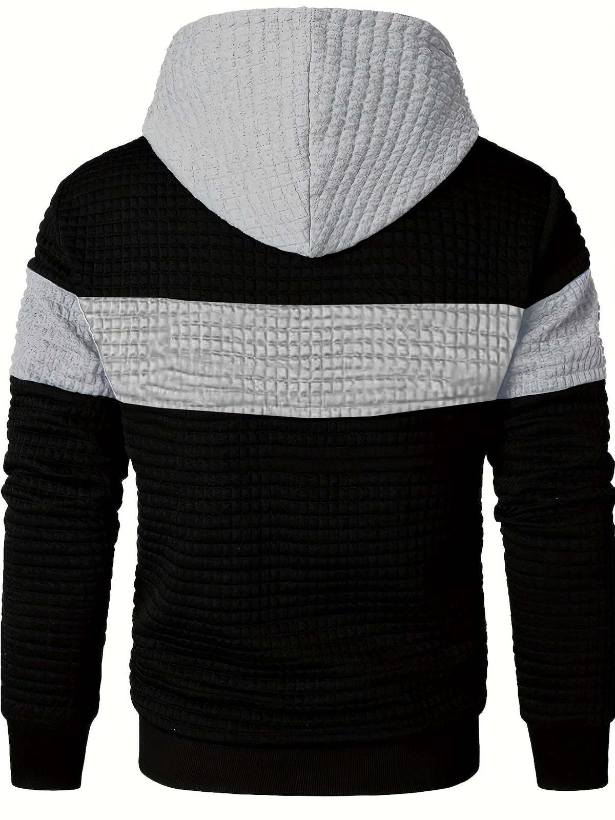 Rutherford | Textured Colour-Block Hoodie
