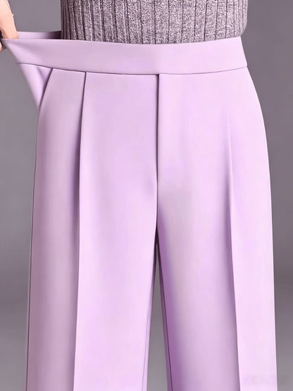 Marlene | High-Waisted Straight-Leg Trousers