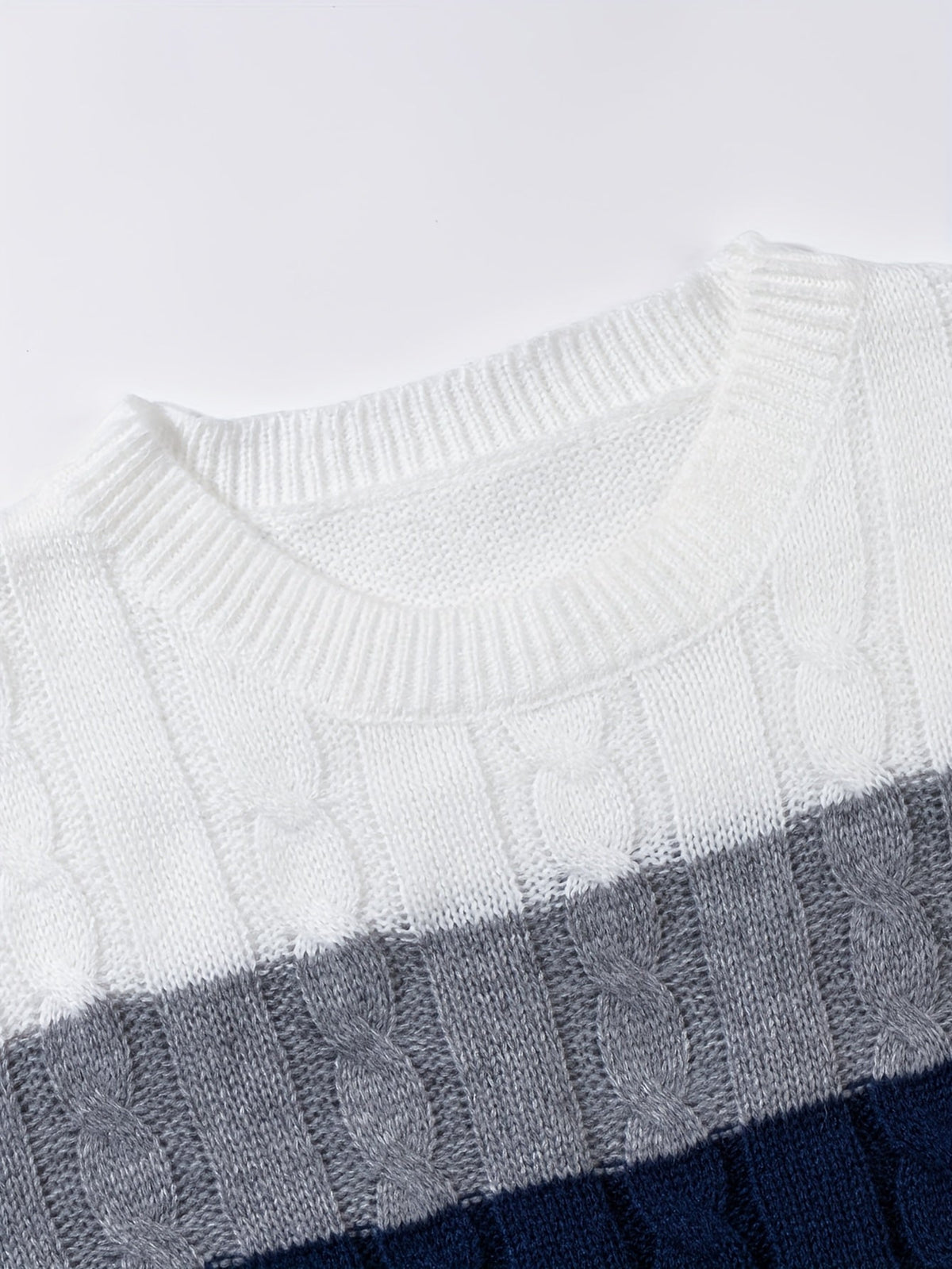 Nigel | Textured Cable-Knit Jumper
