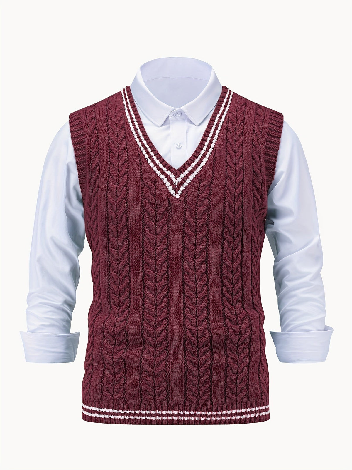 Lionel | Classic Cable-Knit Sweater Vest