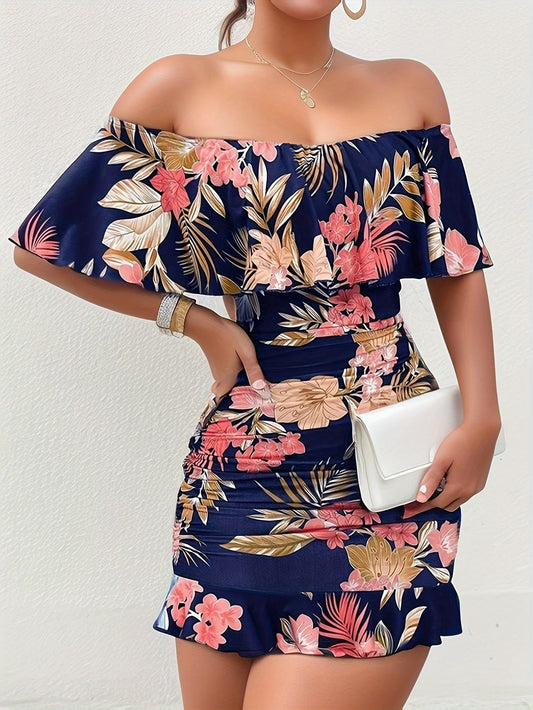 Tamzin | Floral Off-Shoulder Summer Dress