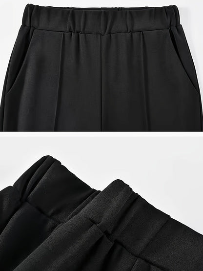 Marlene | High-Waisted Straight-Leg Trousers