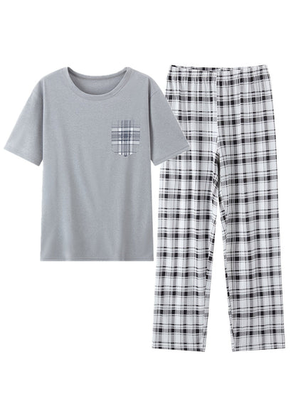 Miles | Relaxed Checked Two-Piece Set