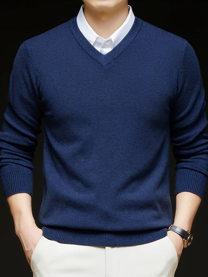 Nigel | Refined V-Neck Jumper