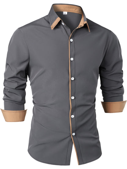Brooks | Refined Contrast-Trim Shirt