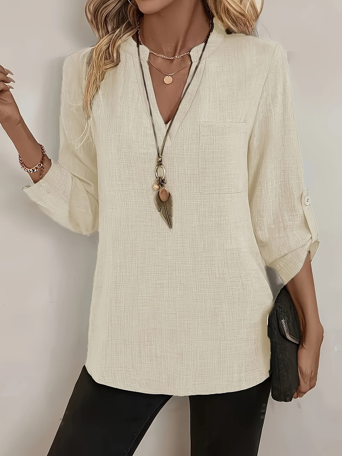 Sylvie | Relaxed V-Neck Top