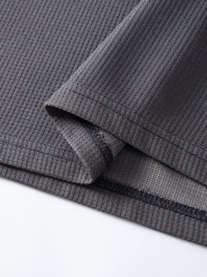 Frederick | Textured Waffle-Knit Long Sleeve Top